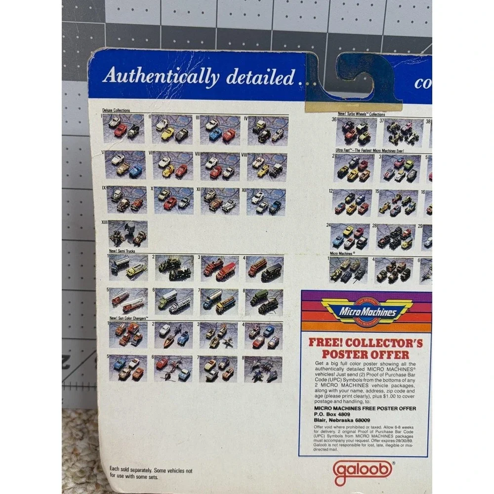 Vintage 1989 Galoob Micro Machines Insiders Collection #8 New in Package!
